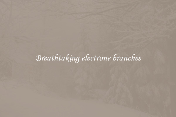Breathtaking electrone branches