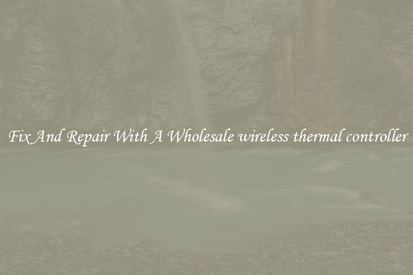 Fix And Repair With A Wholesale wireless thermal controller