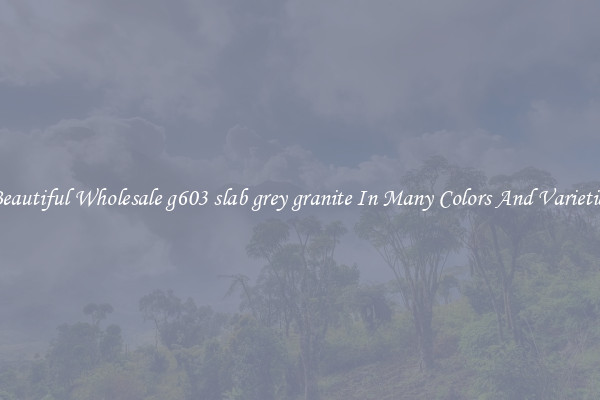 Beautiful Wholesale g603 slab grey granite In Many Colors And Varieties
