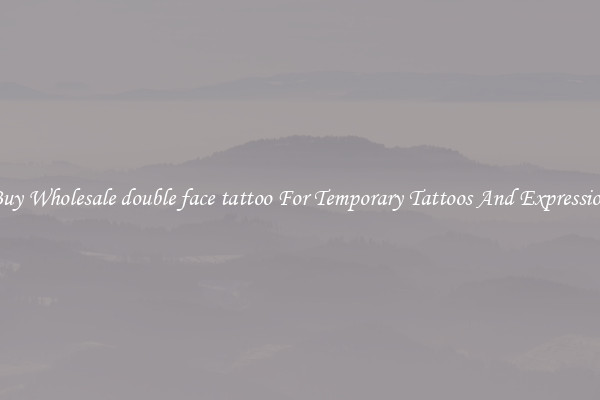 Buy Wholesale double face tattoo For Temporary Tattoos And Expression