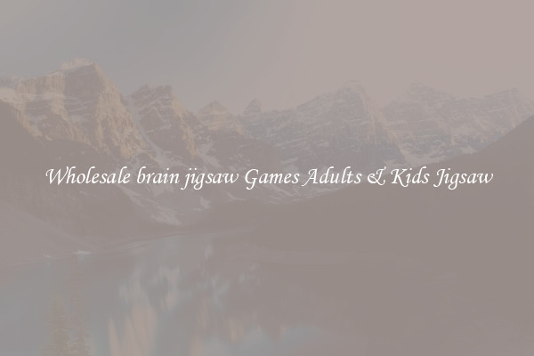 Wholesale brain jigsaw Games Adults & Kids Jigsaw