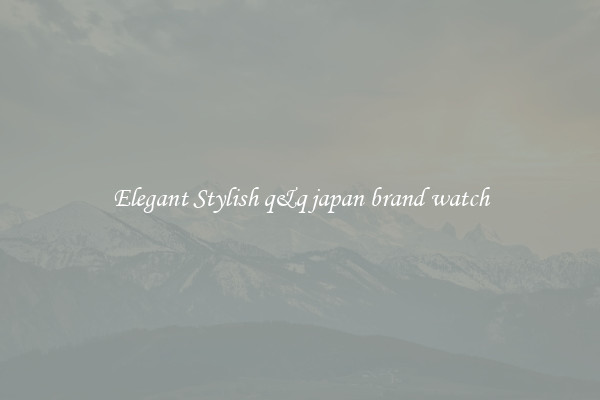 Elegant Stylish q&q japan brand watch