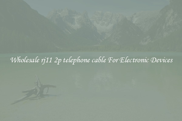 Wholesale rj11 2p telephone cable For Electronic Devices